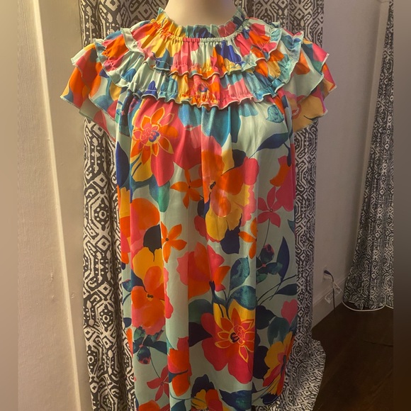 BiBi XL Ruffle Blouse NWOT - Picture 2 of 6